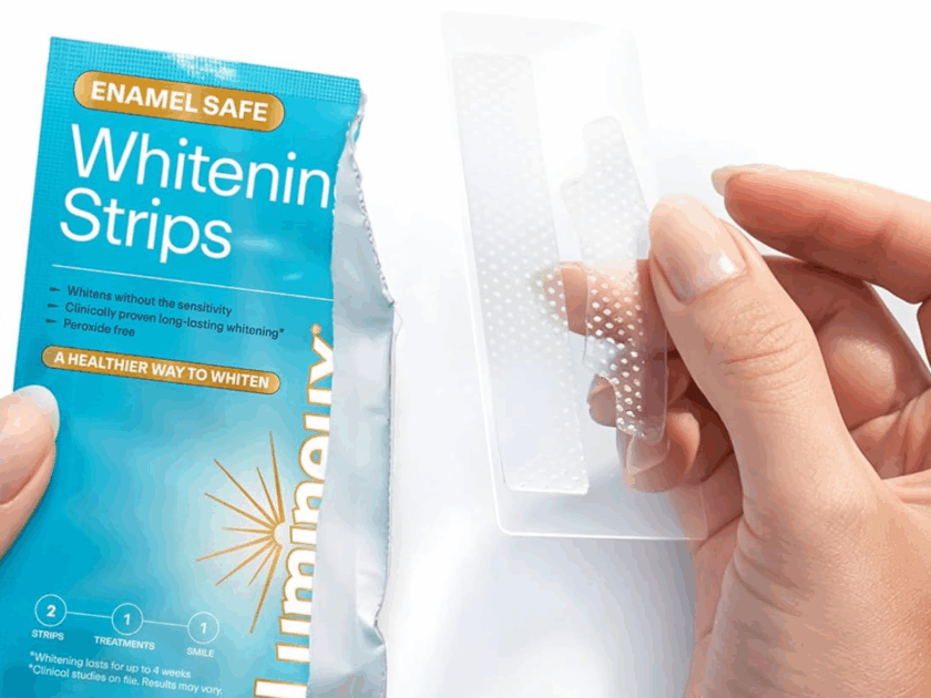 Lumineux Teeth Whitening Strips, 21 Treatments Only $28.xx for Prime Members (Reg. $45)