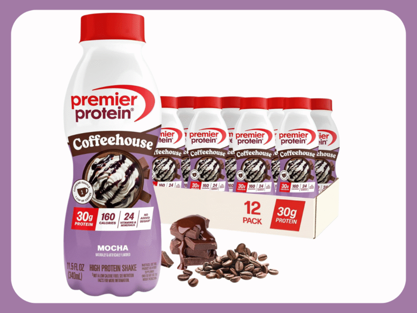 Premier Protein Coffeehouse Mocha Protein Shake 12-Pack Only $17.xx On Amazon (Reg. $34)