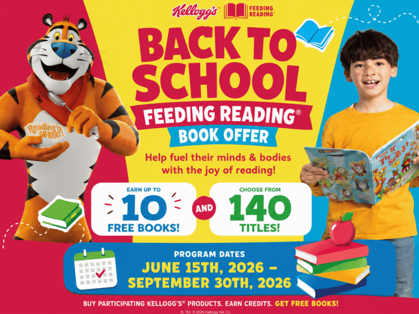 Last Call! Get up to 10 Free Books from Kellogg’s When You Buy Cereal!