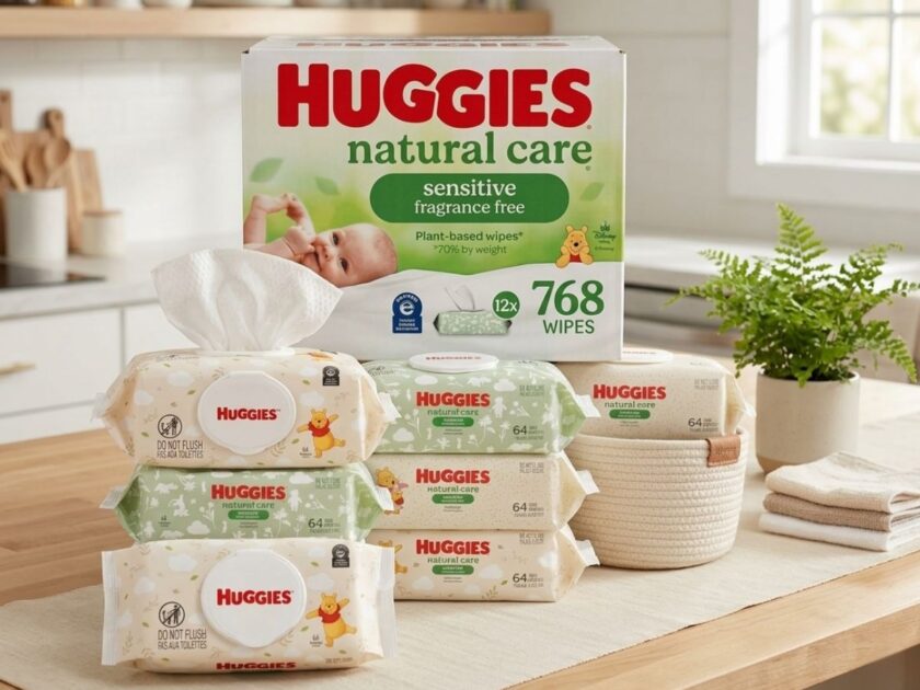 Huggies Natural Care Sensitive Wipes 768-Count Only $12.xx on Amazon (Reg. $25)