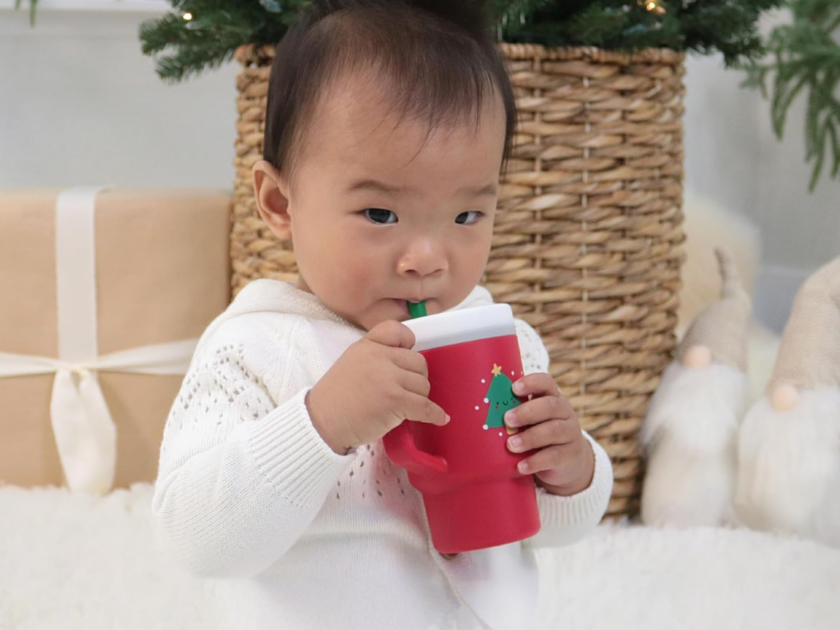 Infantino My First Toddler Christmas Tumbler Only $4 on Amazon! The Stanley Quencher for Little Ones