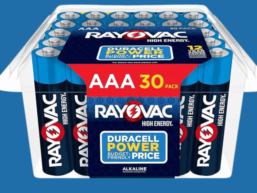 Rayovac High Energy AAA Batteries 30-Pack Only $7.xx on Amazon! (Reg. $12.61)