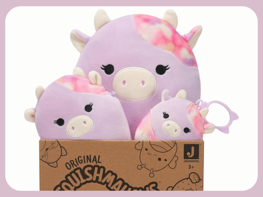 Squishmallows Suri Sunset Cow Plush 3-Pack (3.5"/5"/8")