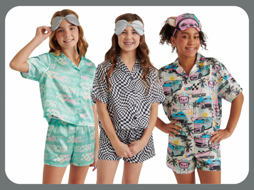 Justice Girls x Nascar Pajamas w/ Eye Mask As Low As $7.xx at Walmart (Reg $18)!