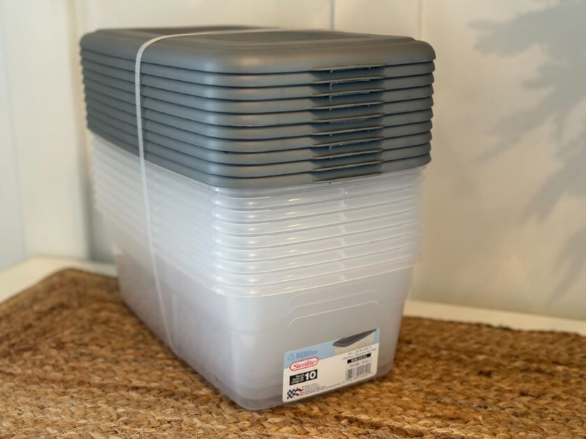 Sterilite Set Of 10 Storage Boxes Only $10.xx at Walmart!